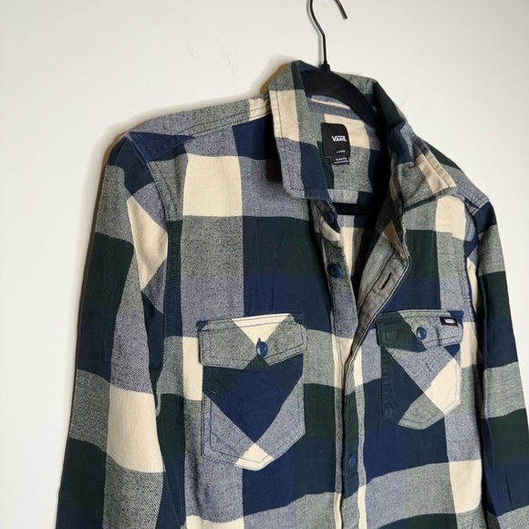 Vans Box checked flannel shirt in navy - Picture 8 of 14